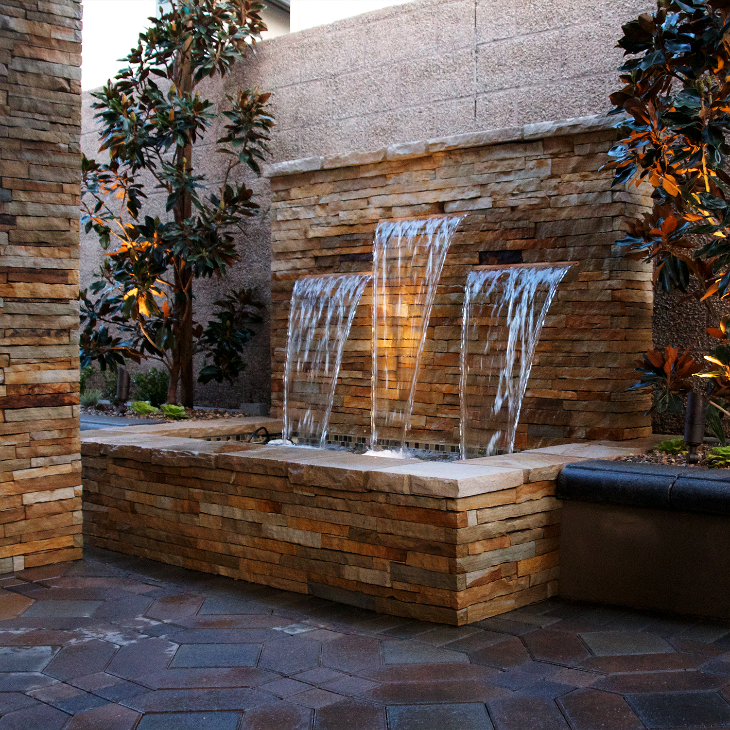 Tuscan Village High Faux Slate Floor Water Fountain Outdoor