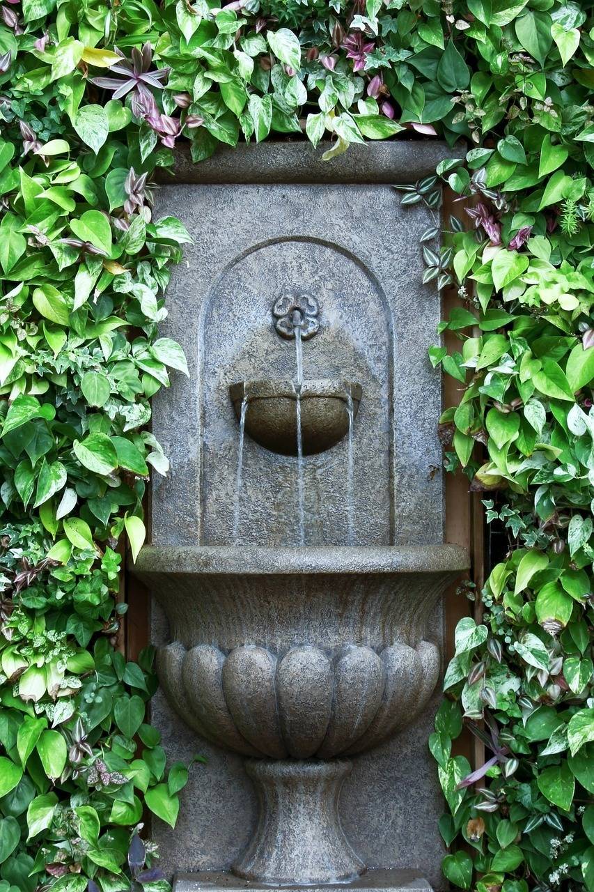 Wall Stone Cool Backyard Fountains