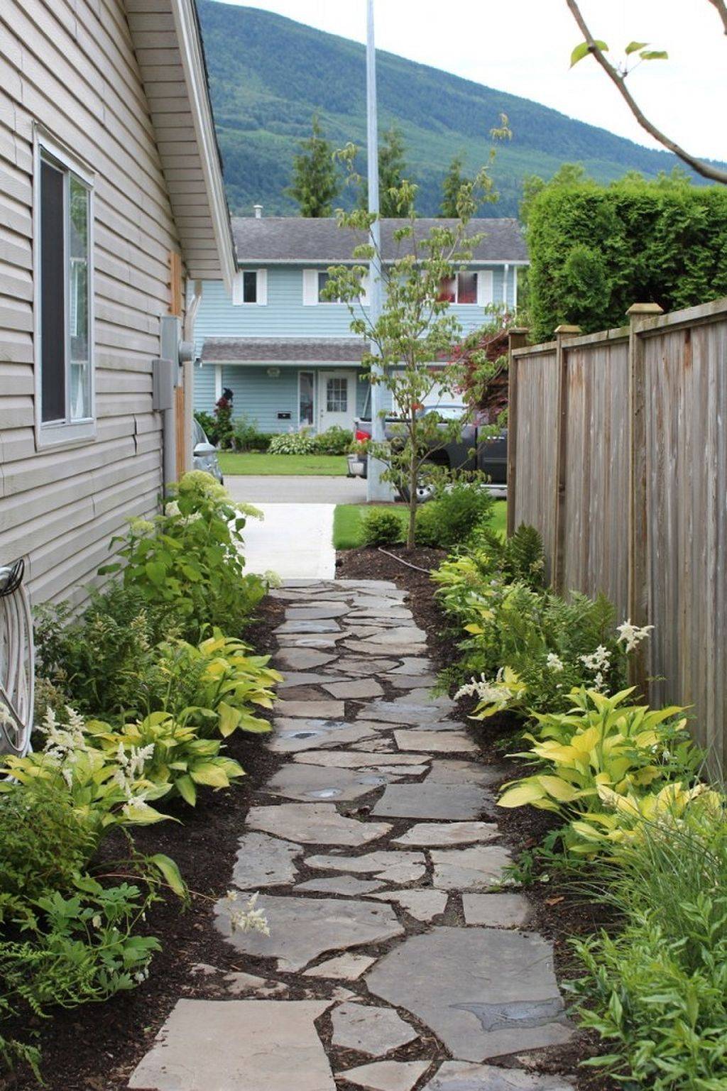 Beautiful Narrow Side Yard Design