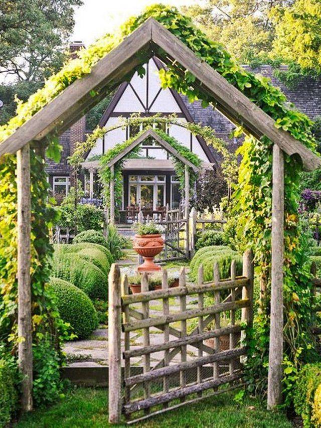 Fantastic Rustic Garden Gates Decor Ideas