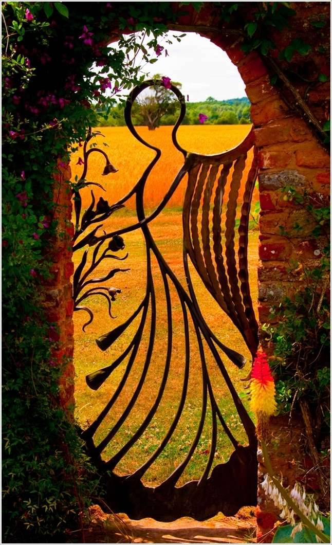 Great Custom Whimsical Garden Gate