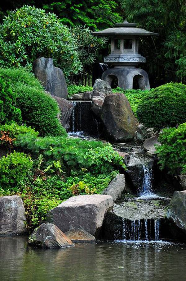 Portland Japanese Garden Waterfall Portland Japanese Garden
