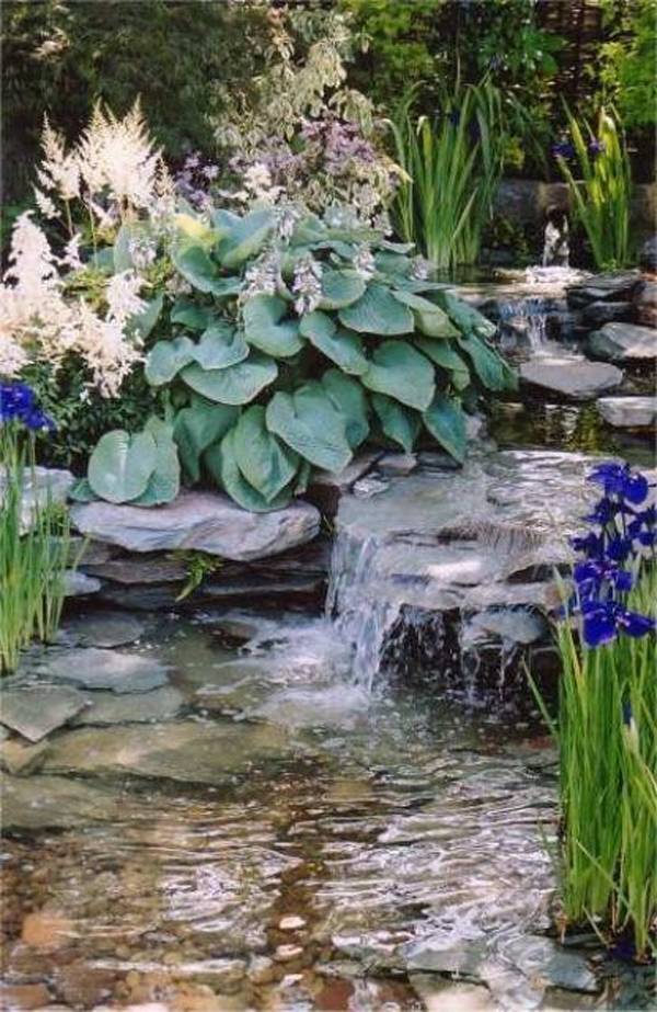 Stunning Garden Pond Waterfall Design Ideas