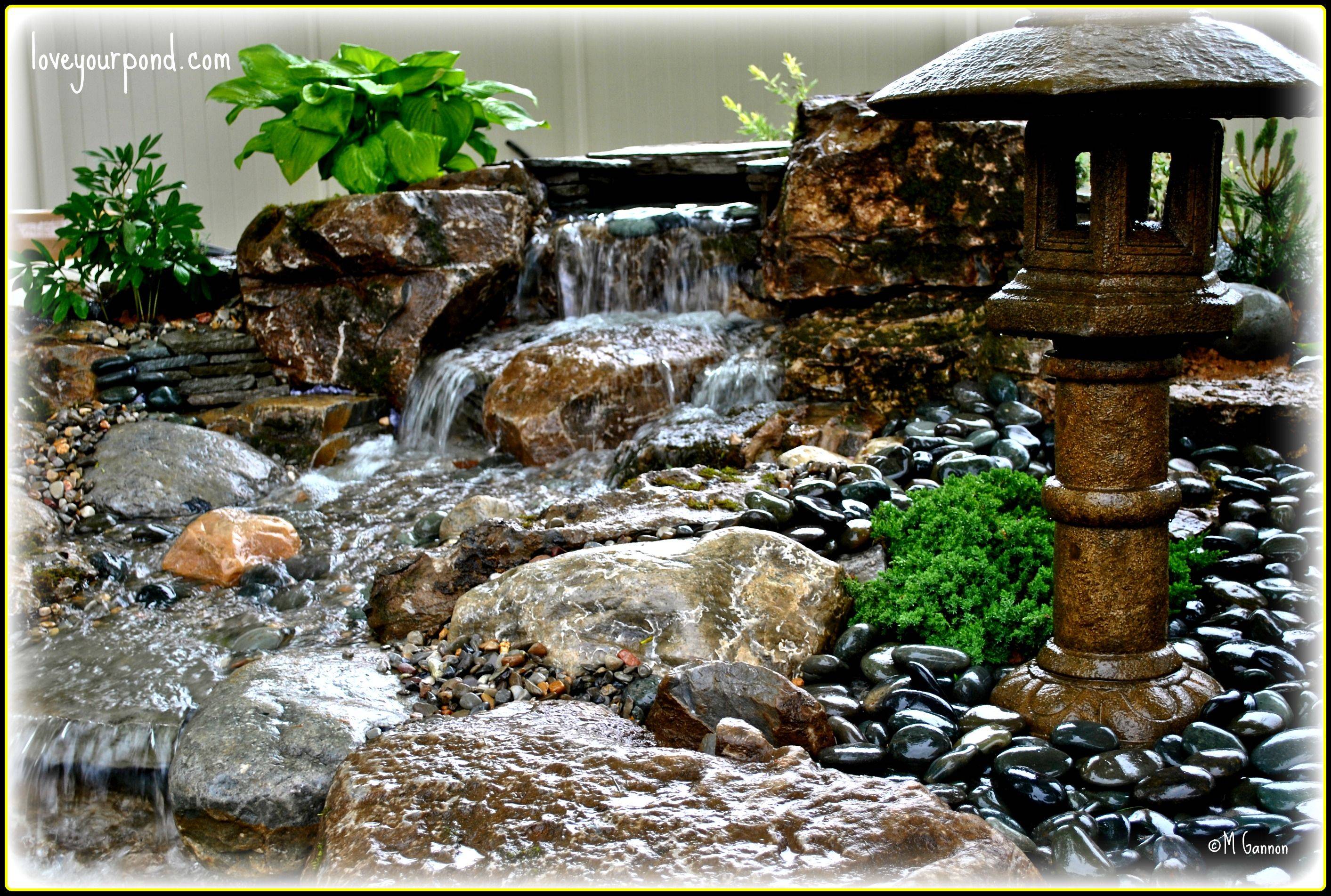Stunning Garden Pond Waterfall Design Ideas