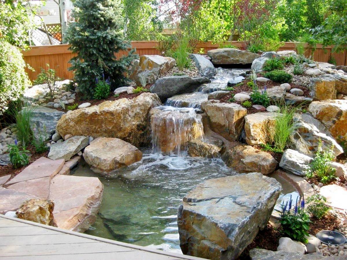 Waterfalls Backyard Waterfall Backyard Garden Ideas Waterfall