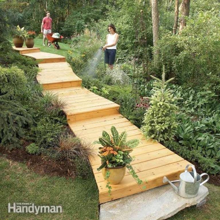 Gap Gardens Bark Mulch Path