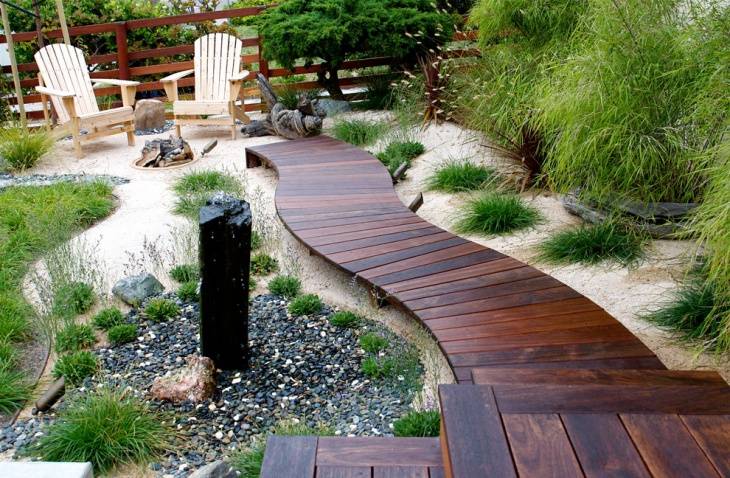 The Sliced Wood Walkway