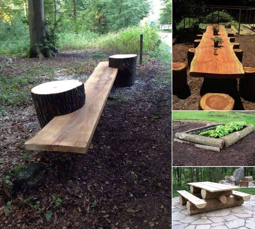 Diy Tree Log Ideas