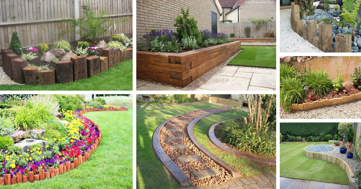 Best Beautiful And Cheap Wood Lawn Edging Ideas Decor Renewal