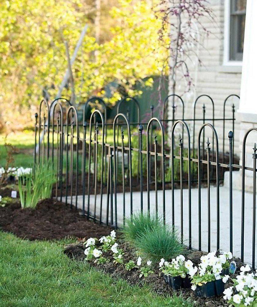 Sunnydaze Piece Decorative Finial Garden Landscape Metal Border Fence