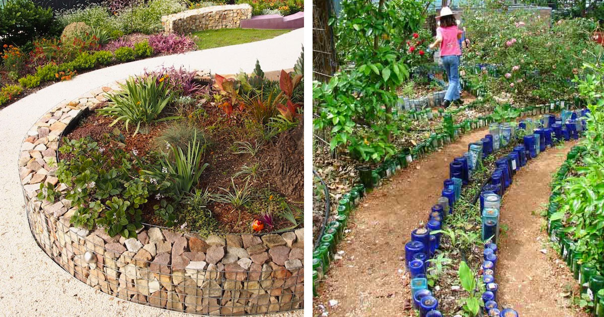 Creative Garden Edging Ideas