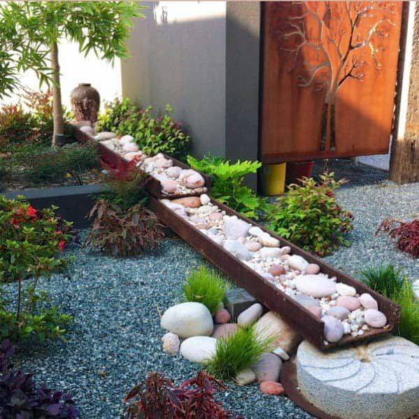 Slate Water Dry Garden Design