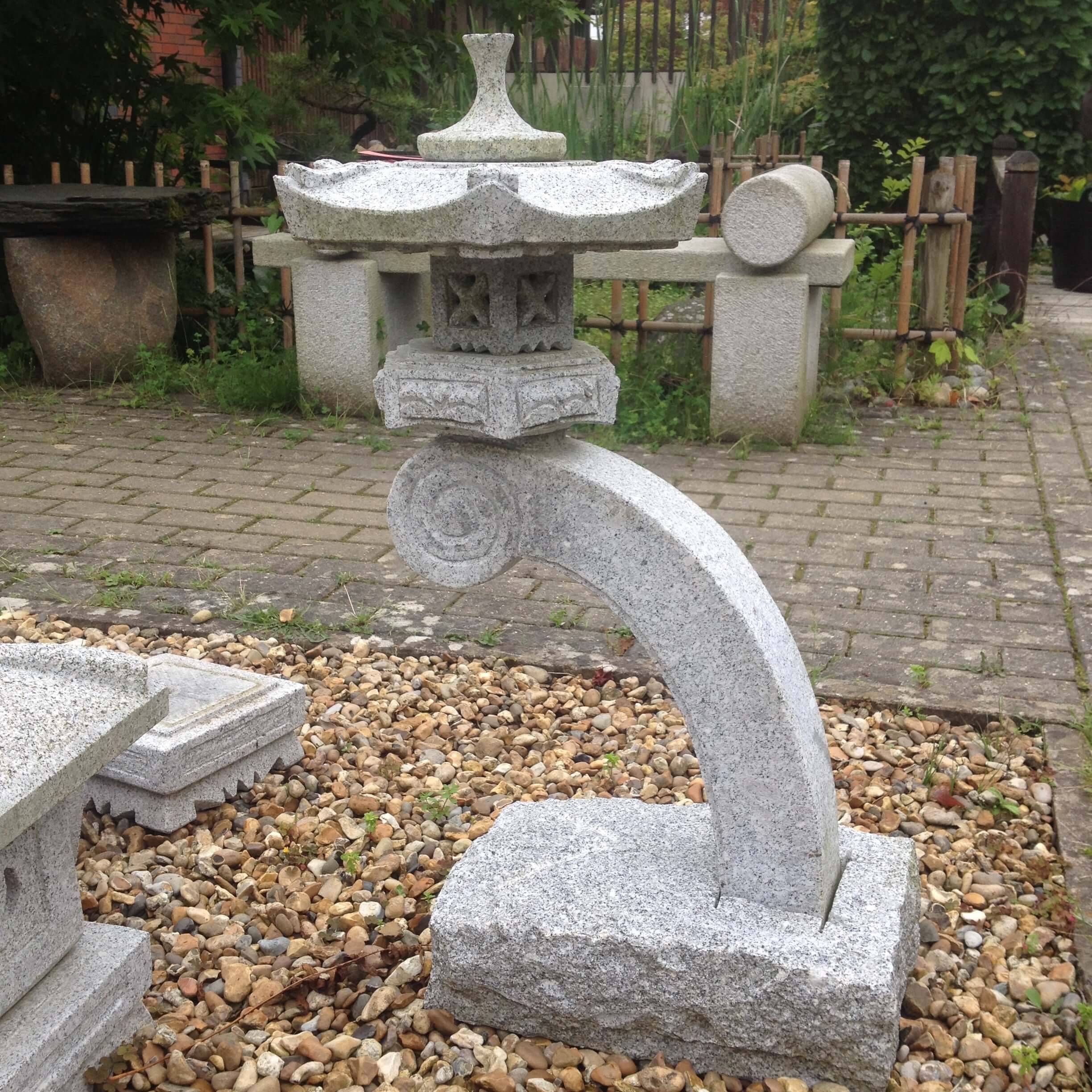Antique Yukimi Lantern Japanese Stone Lanterns Stone Forest