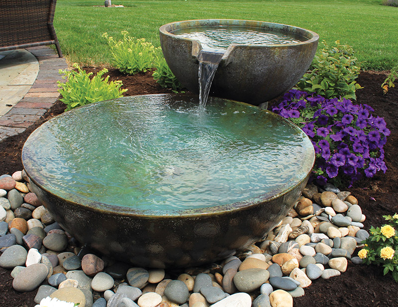 Corten Steel Garden Water Bowl Water Features