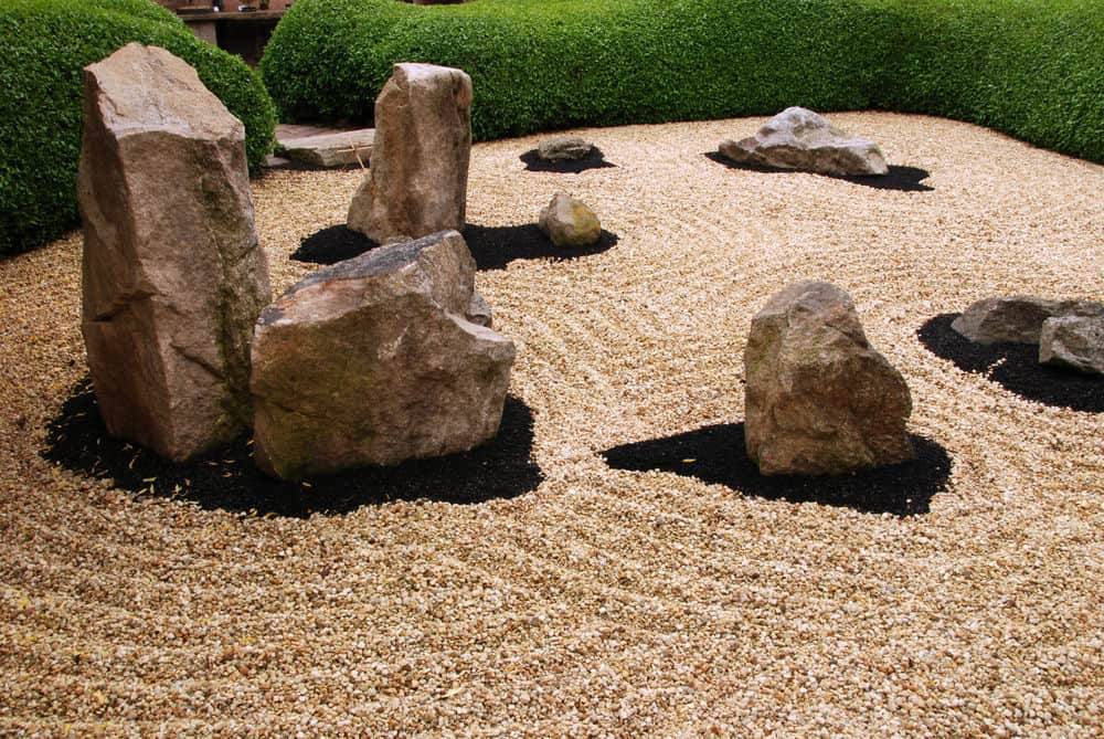 A Japanese Zen Stone Garden