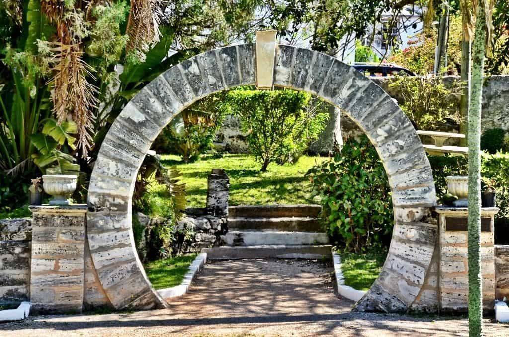 A Moon Gate Japanese Garden