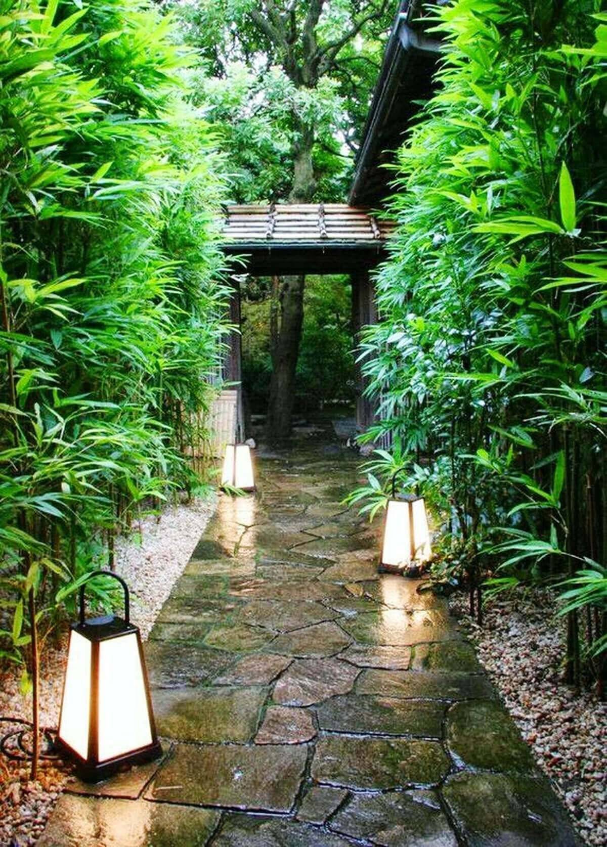 Various Japanese Garden Structures