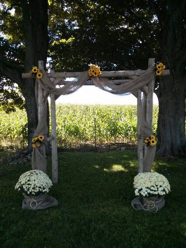 Country Rustic Diy Wedding Arch Ideas