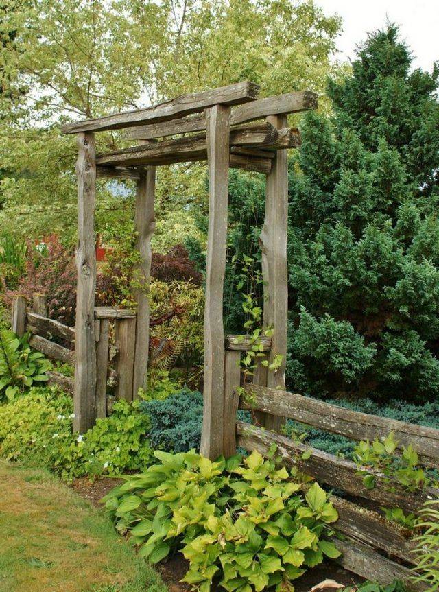 A Rustic Trellis Garden Arches