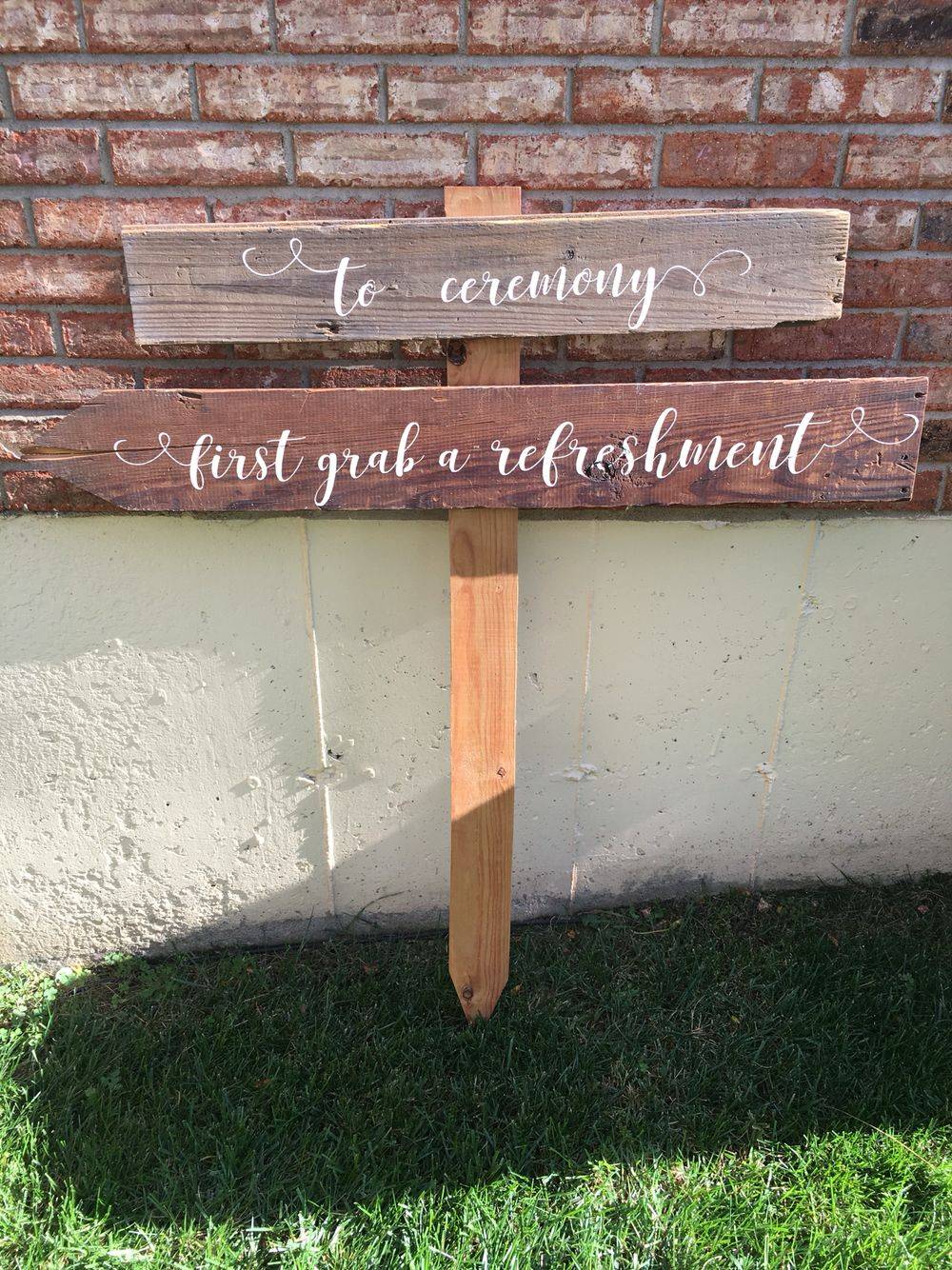 This Rustic Welcome Sign