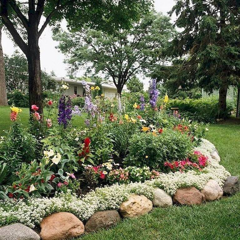 Beautiful Front Yard Rock Garden Landscaping Ideas Page