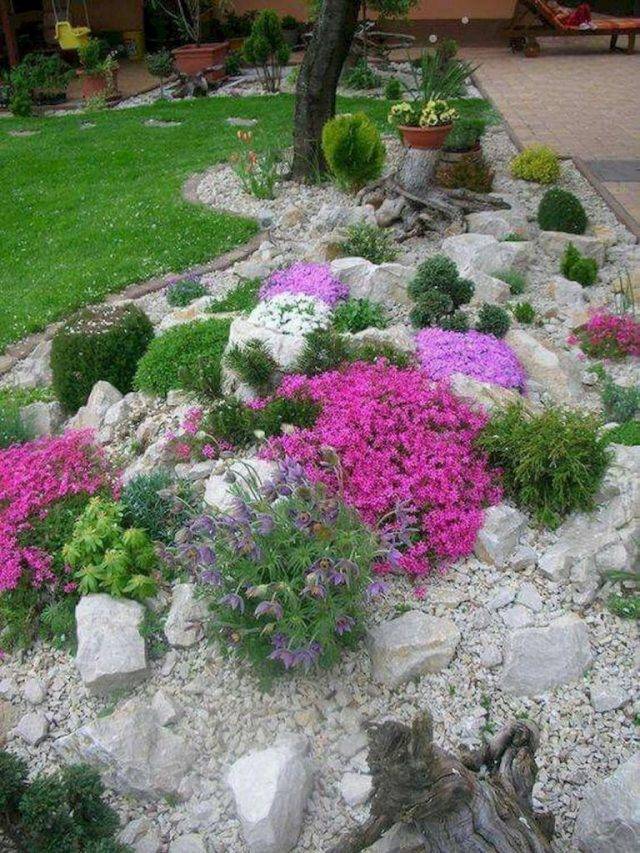 Beautiful Front Yard Rock Garden Landscaping Ideas Page