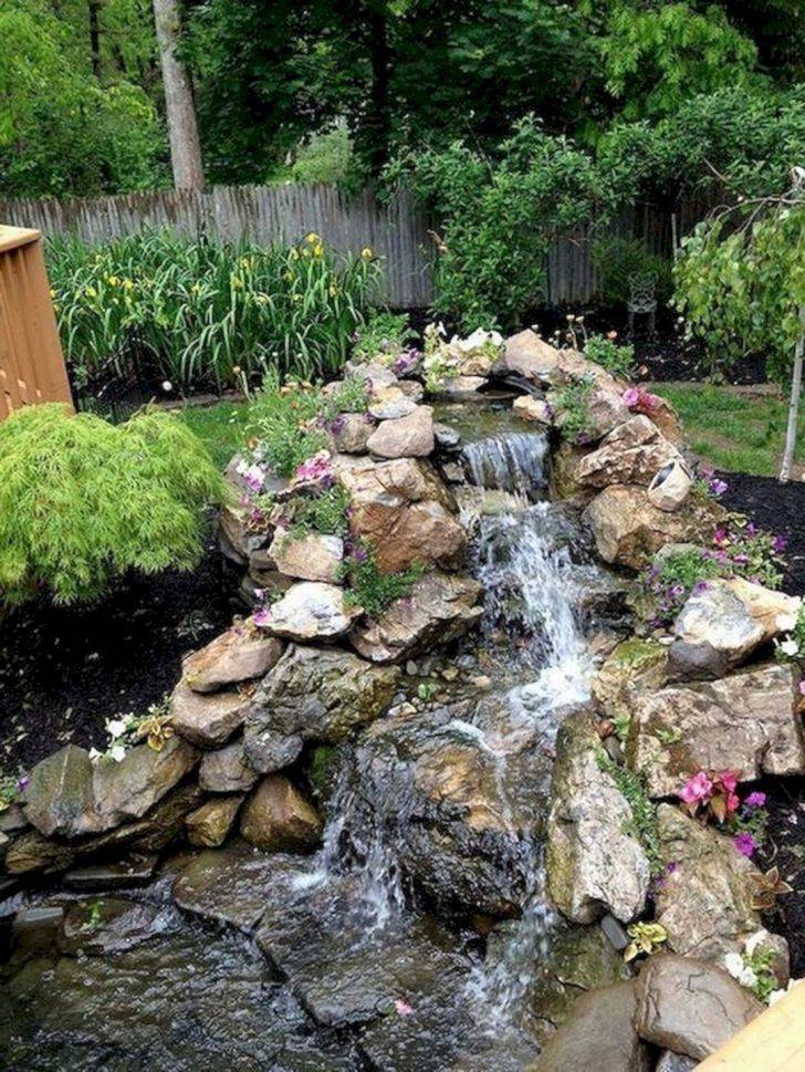 Diy Garden Pond Waterfall Ideas Frugal Living Waterfalls Backyard