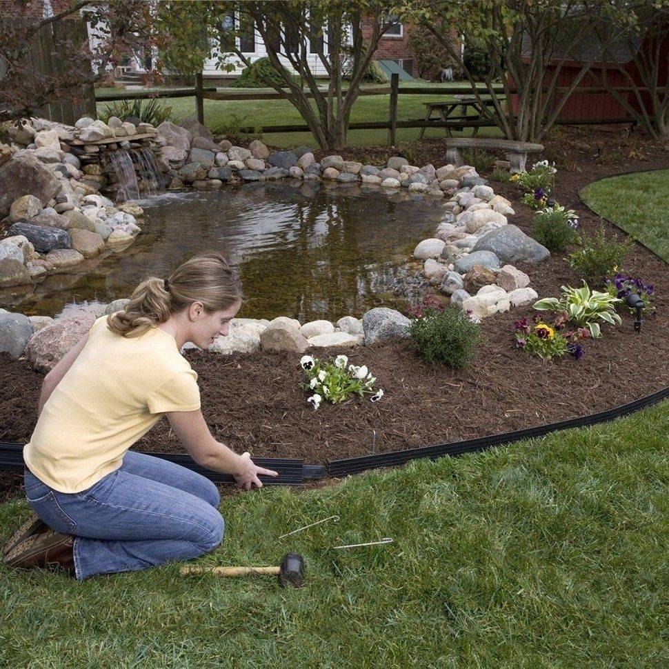 22 Garden Pond Edging Ideas You Must Look SharonSable