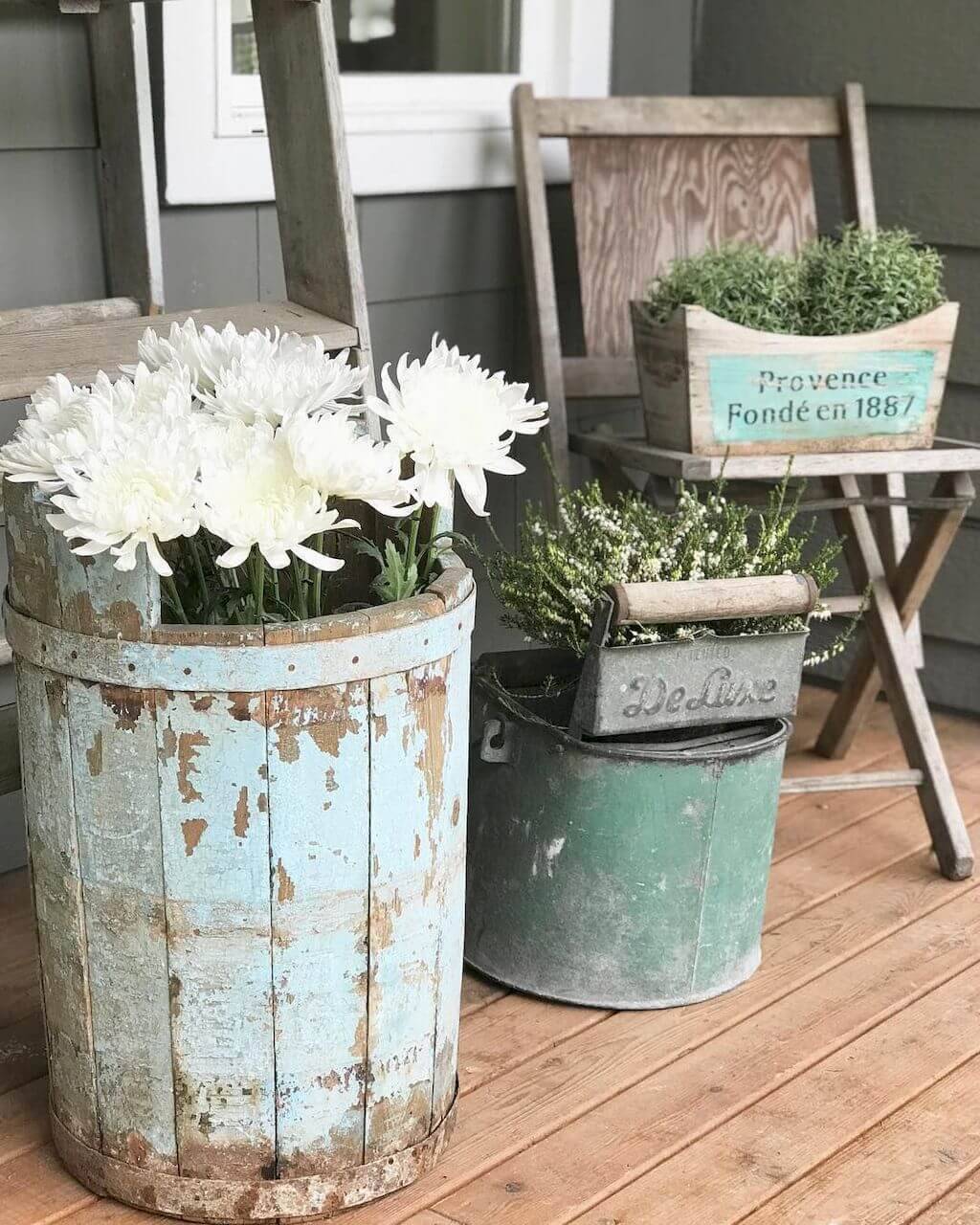 Gorgeous Country Farmhouse Outdoor Dcor Ideas