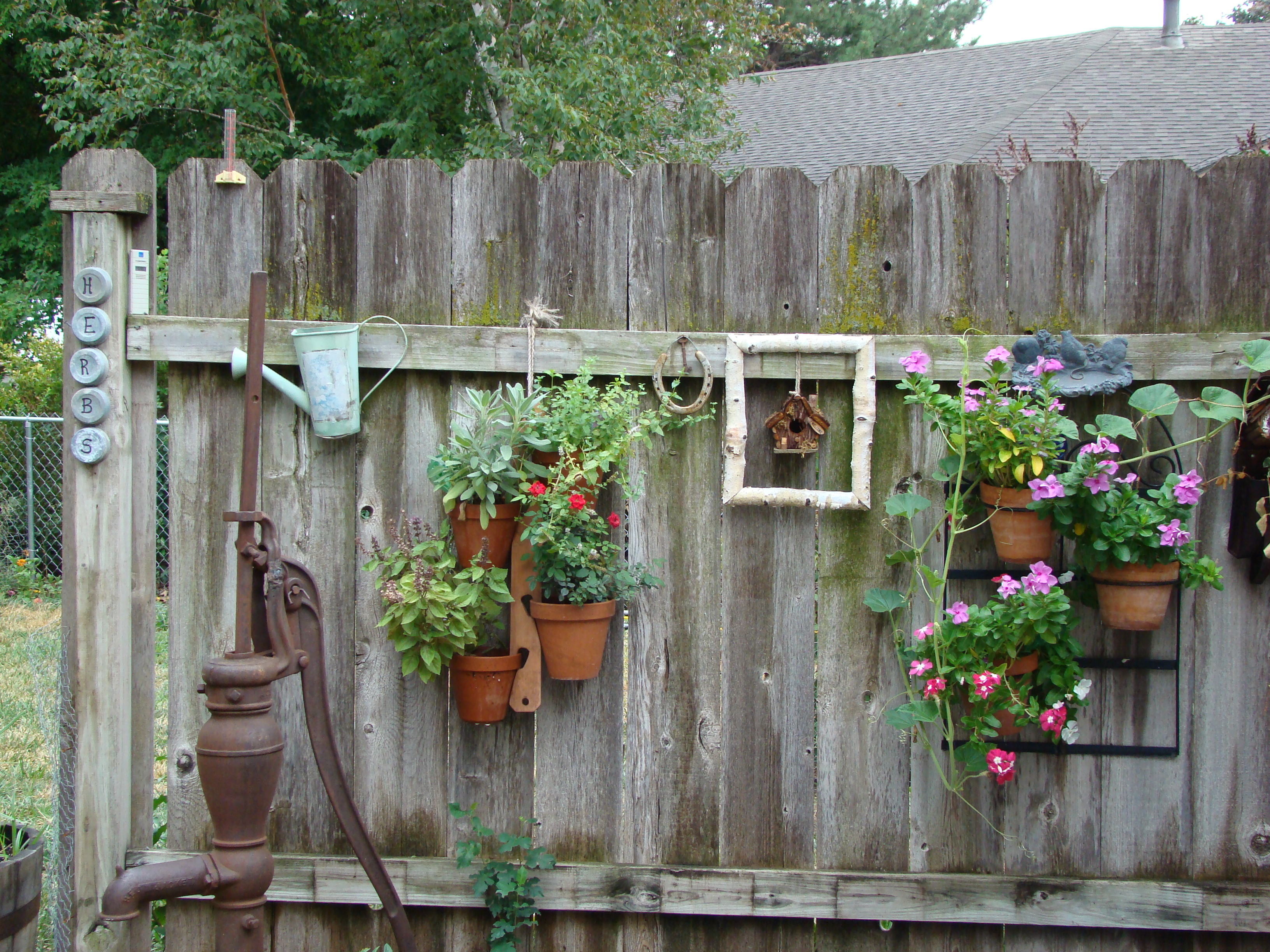 Backyard Landscaping Fence Patio Decoration Ideas Outdoor Wood