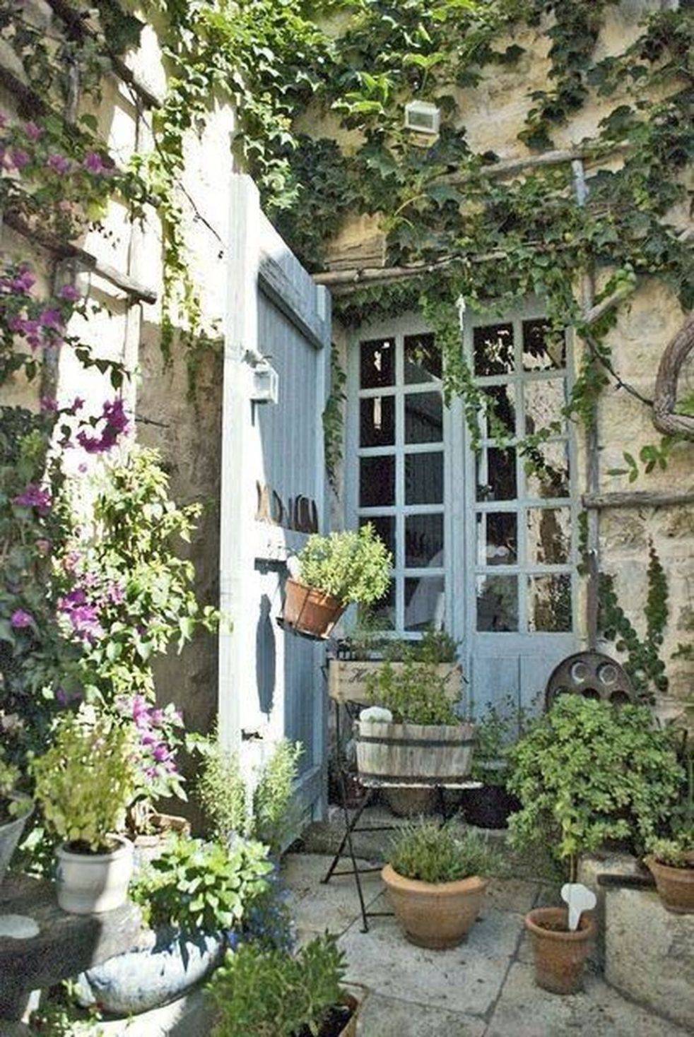 Modern French Country Garden Decor Ideas Courtyard Gardens Design