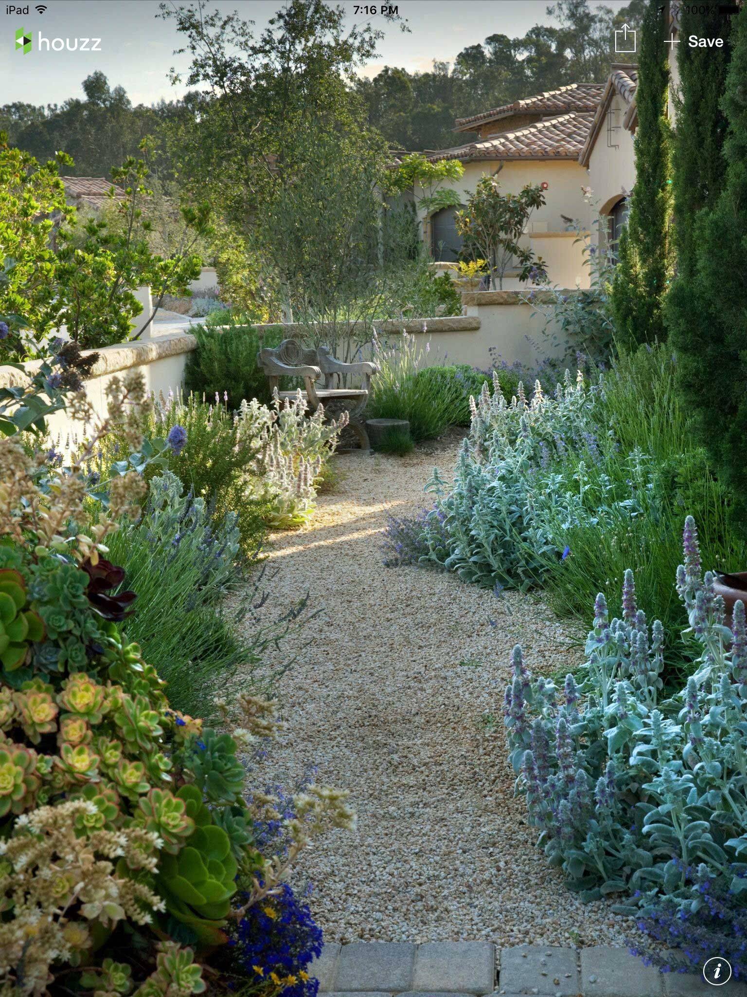Meditteranean Courtyard Tuscan Garden Design