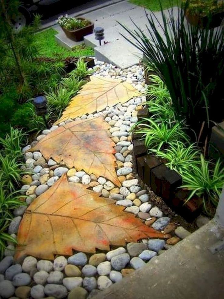 Rustic Sliced Log Stepping Stone Walking Path Sliced Tree Stump