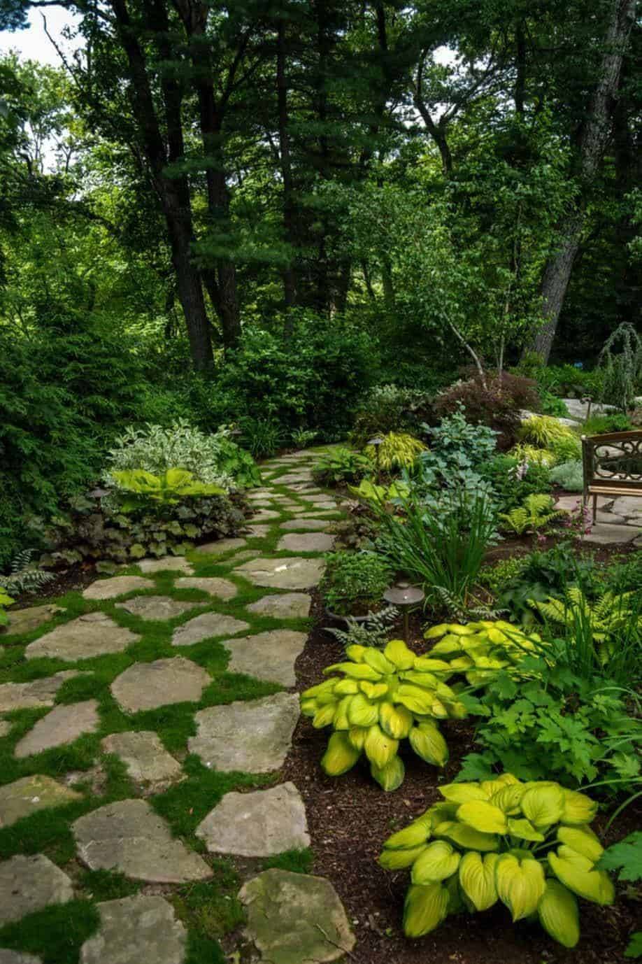 Lovely Stepping Stones Pathway Ideas