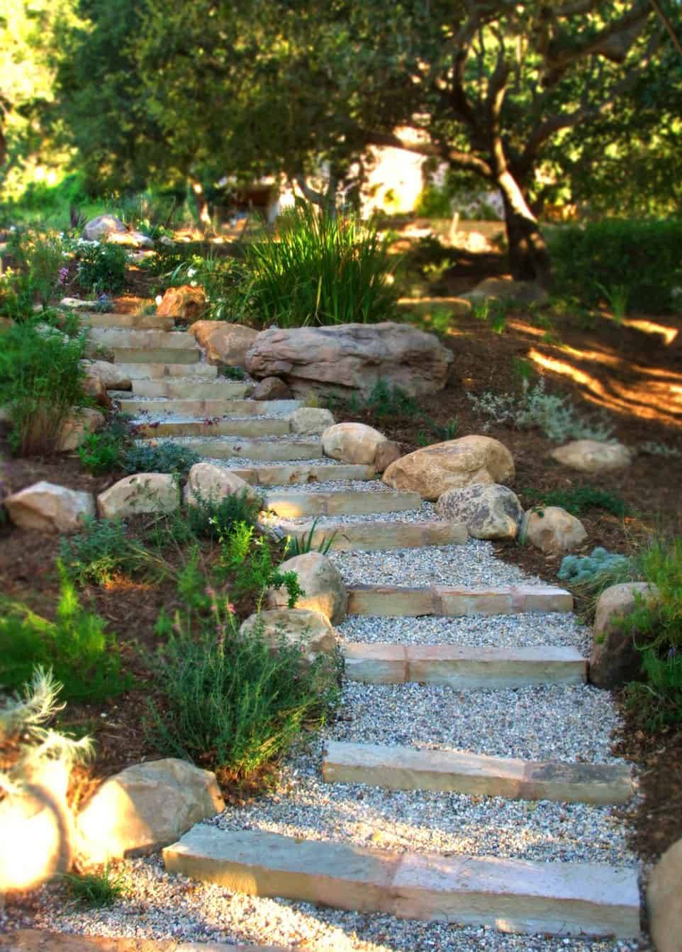 Awesome Stepping Stone Pathway Landscaping Ideas