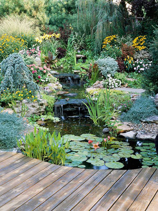 Awesome Backyard Pond And Water Feature Landscaping Design Ideas