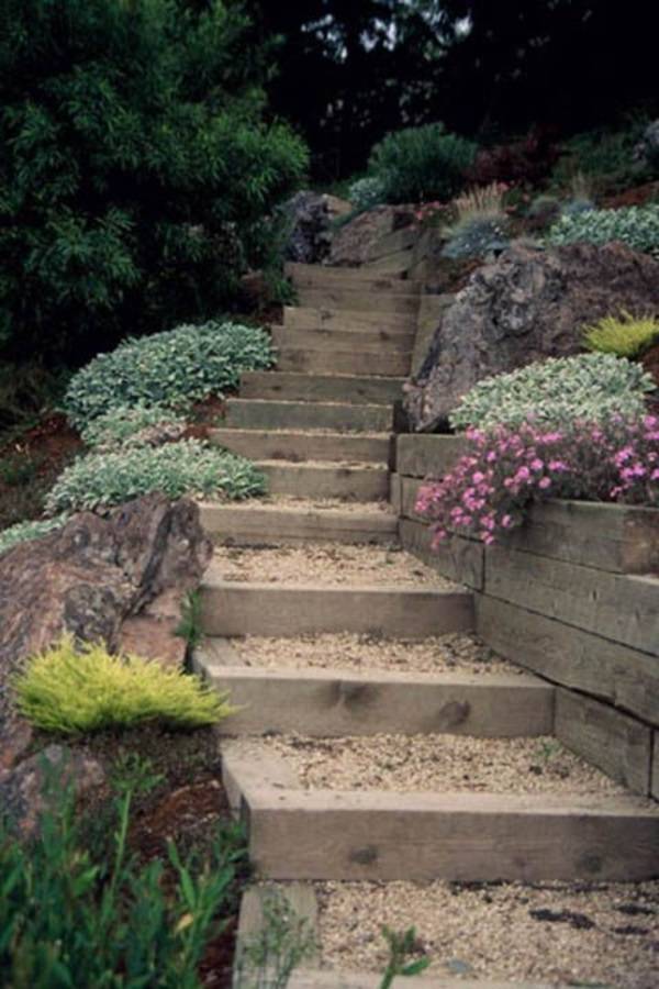 Creative Garden Stair Ideas