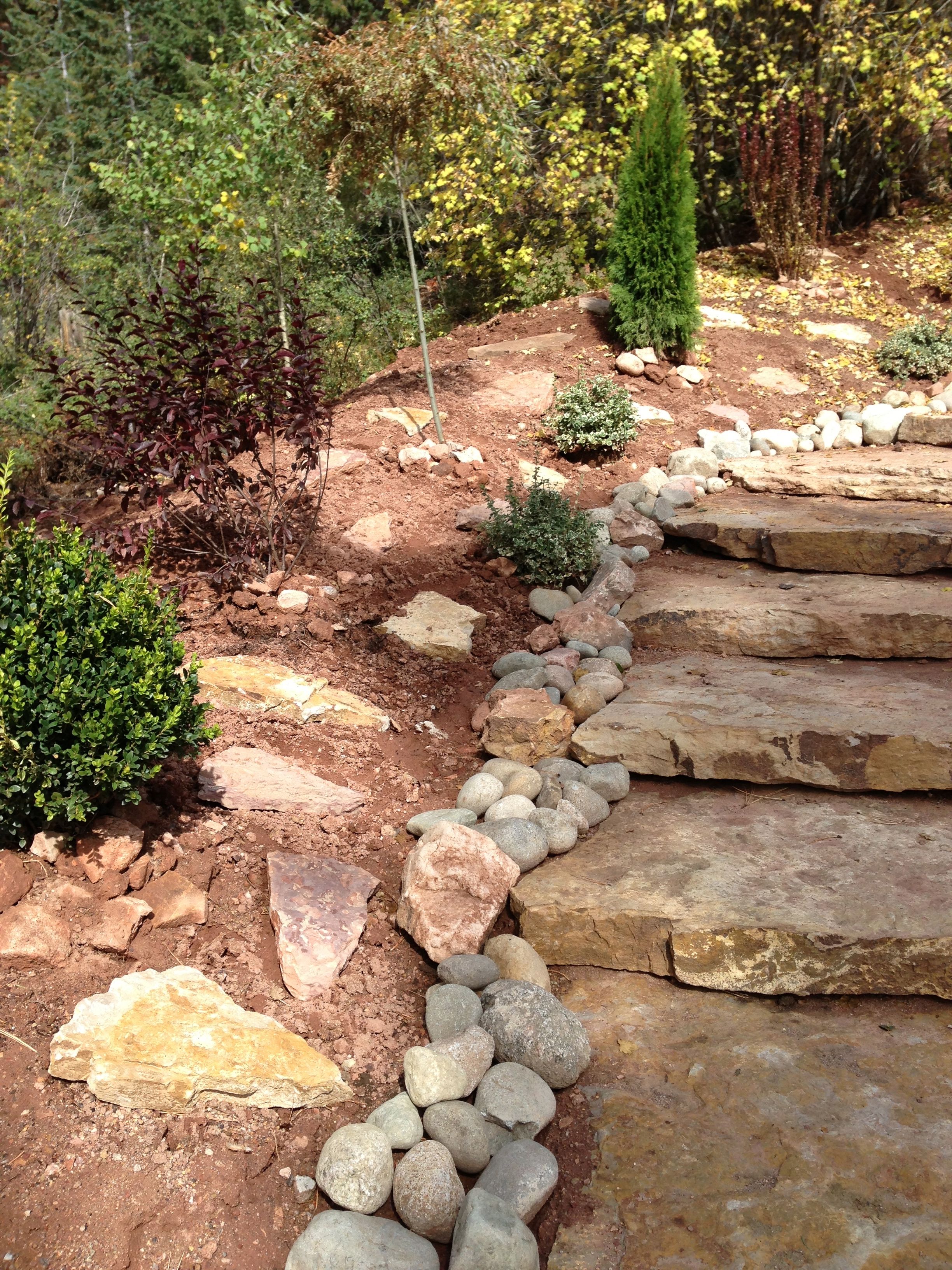 Outcropping Stone Steps