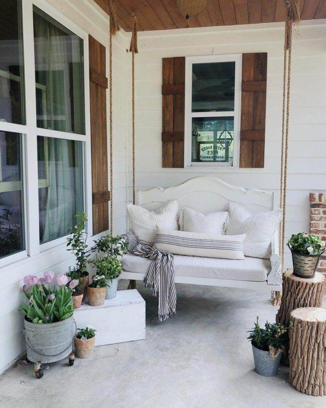 Fall Porch Decor Farmhouse Style House