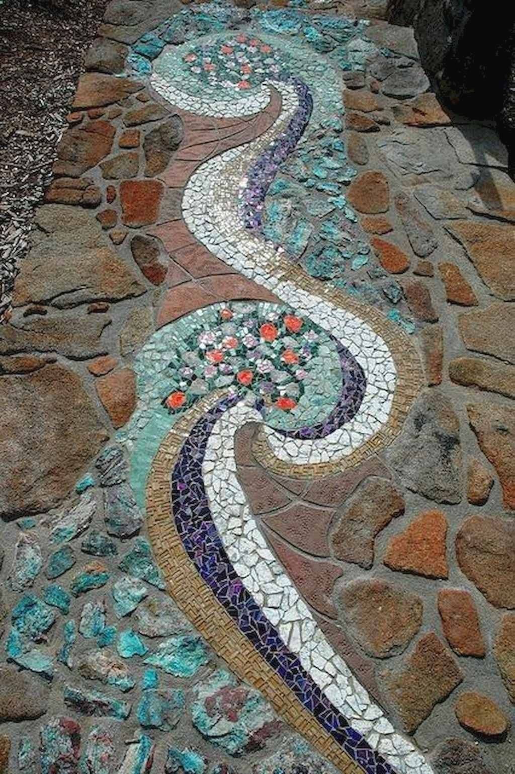 Mosaic Garden Path Ideas