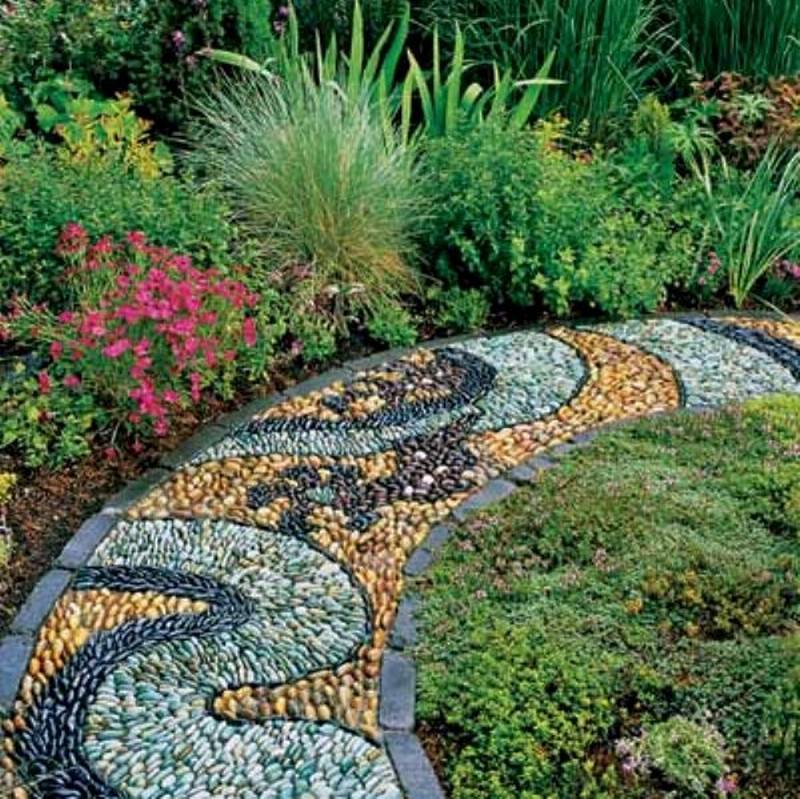 Mosaic Garden Path Ideas