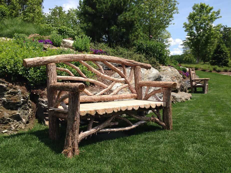 Awesome Rustic Wood Garden Bench Ideas Go Travels Plan Wooden