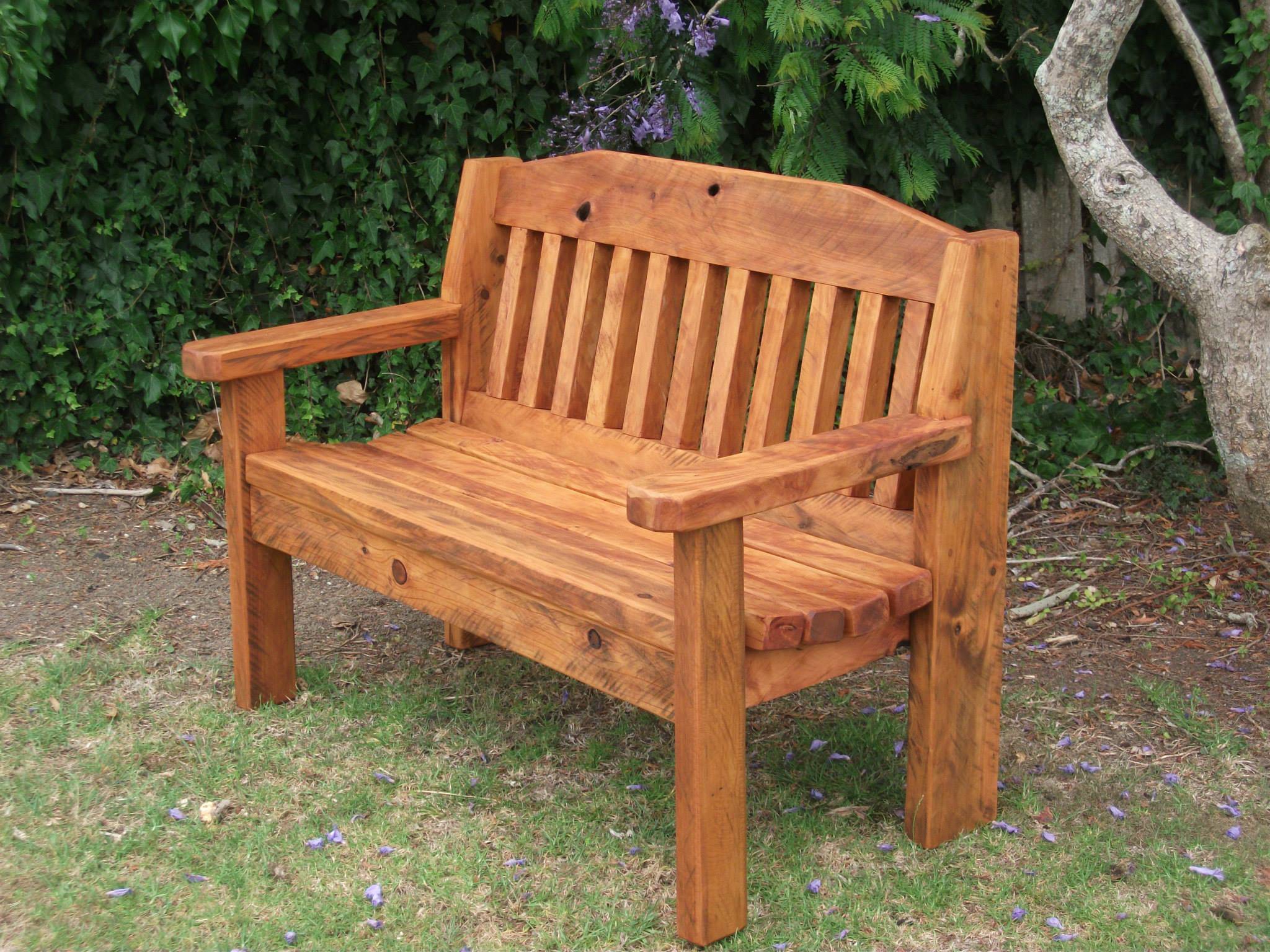 24 Rustic Outdoor Wood Garden Bench Ideas You Gonna Love SharonSable