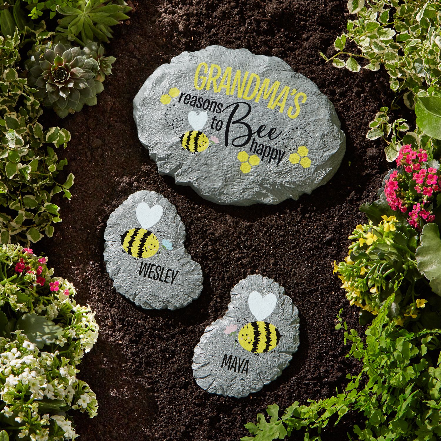 Personalized Forever Garden Glow Stepping Stone I Walmartcom