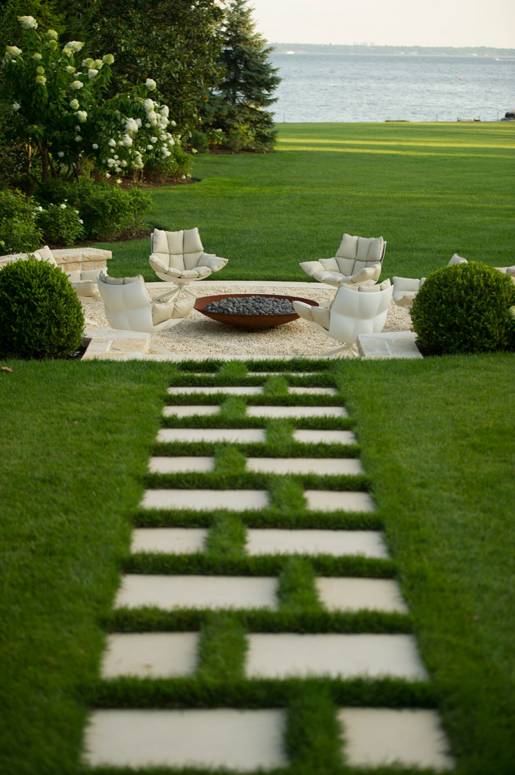 Patio Backyard Walkway Stepping Stones Recognizealeadercom