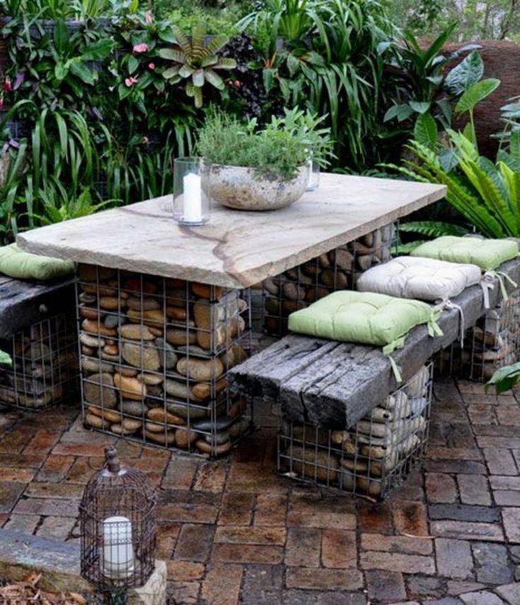 Nice Rustic Outdoor Patio Table Design Ideas Diy