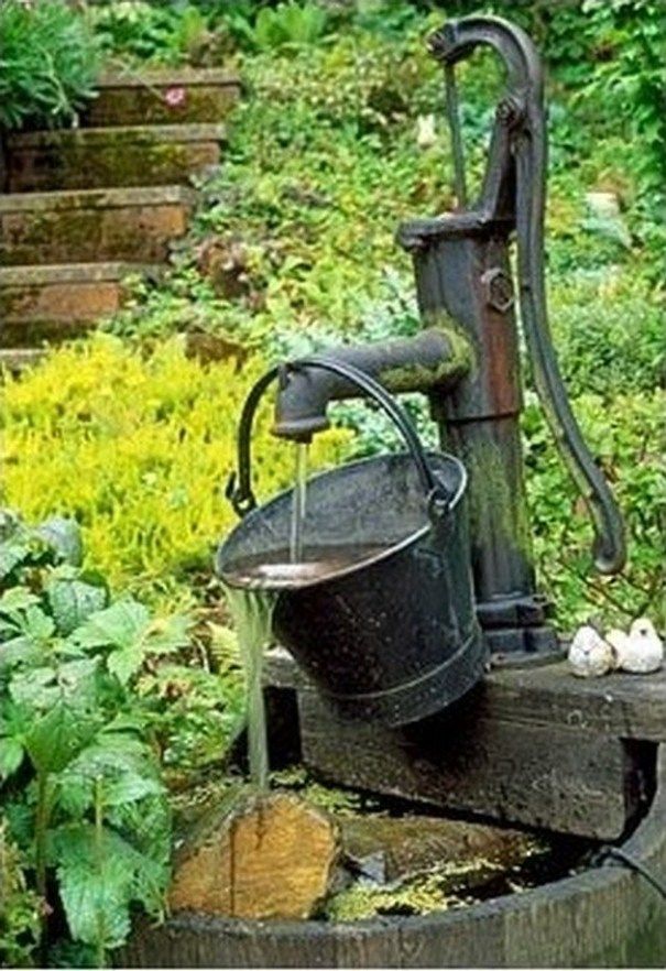 Rustic Garden Fountain Gardentinecom Water Features