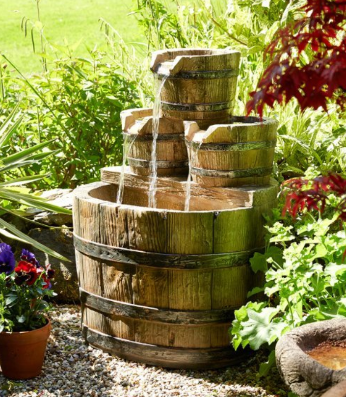 Three Rustic Jugs Cascading