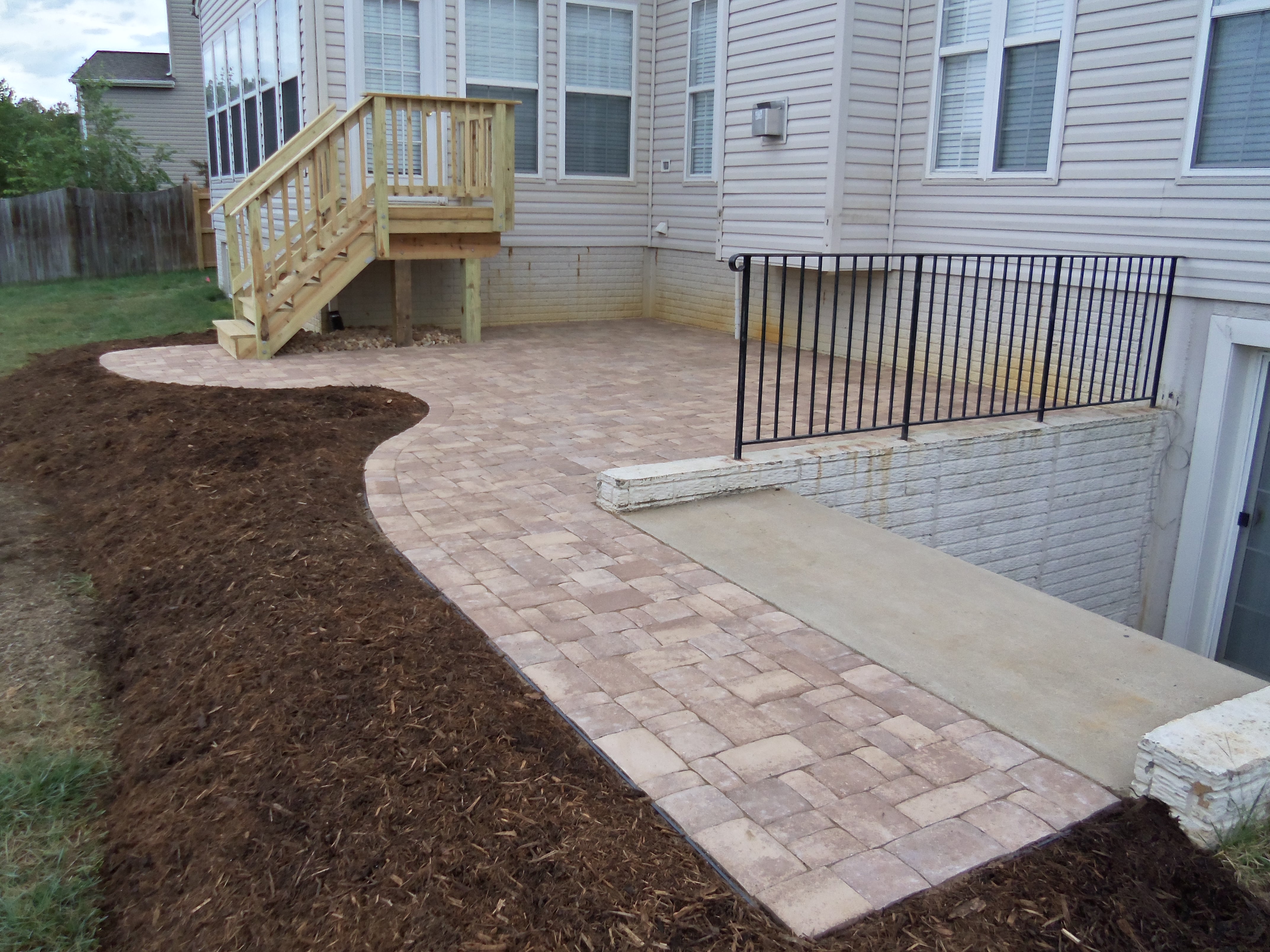 Small Paver Patio Installation