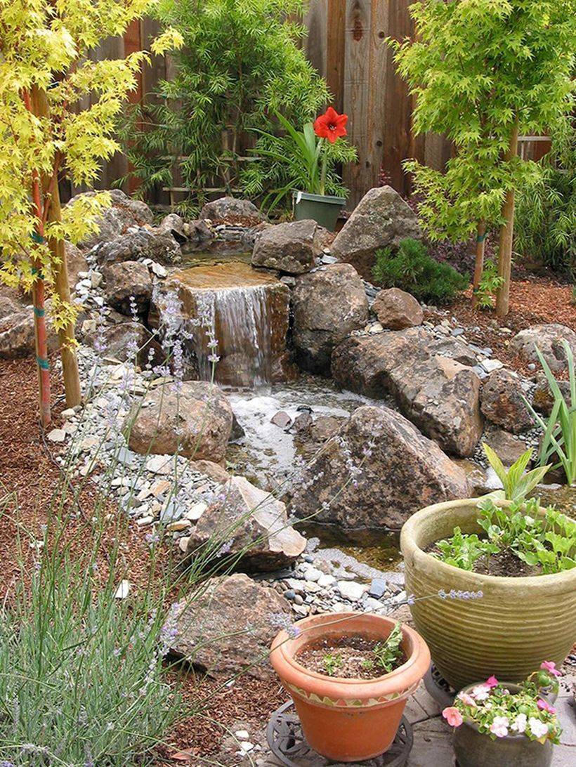 Diy Garden Pond Waterfall Ideas Waterfalls Backyard